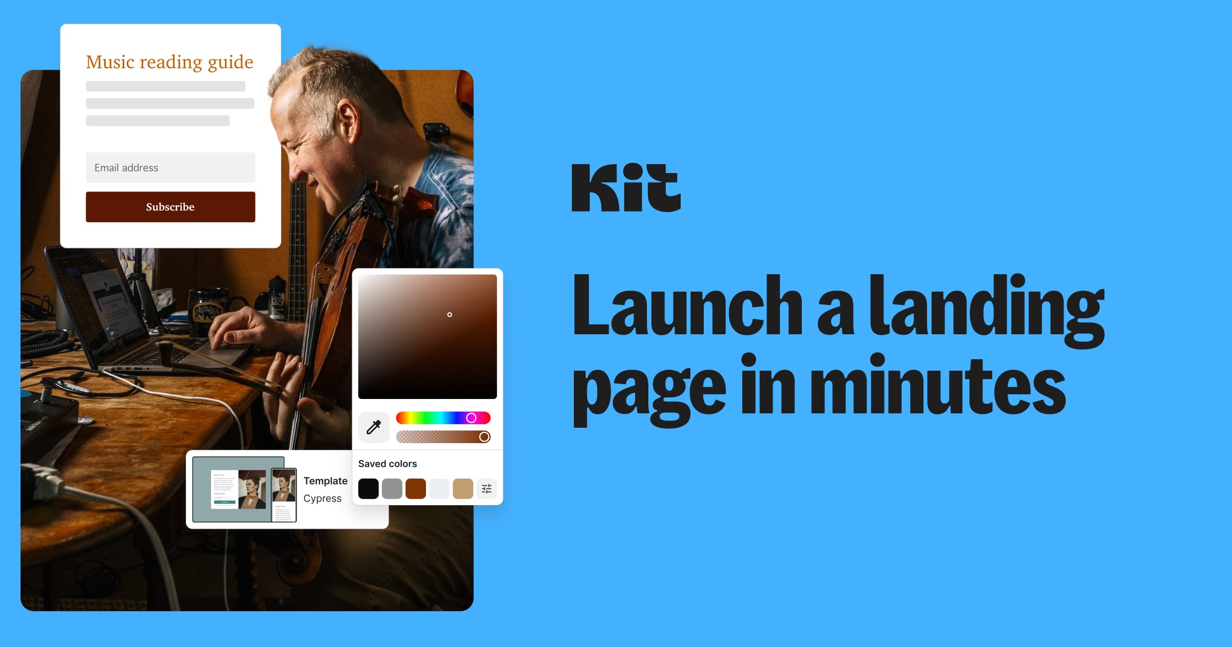 Free Landing Page Builder to Grow Your Email List | Build with Kit